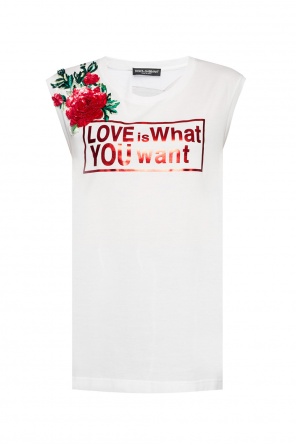 T-shirt z nadrukiem i aplikacją, zdjęcie 1 T-shirt z nadrukiem i aplikacją od Dolce & Gabbana
